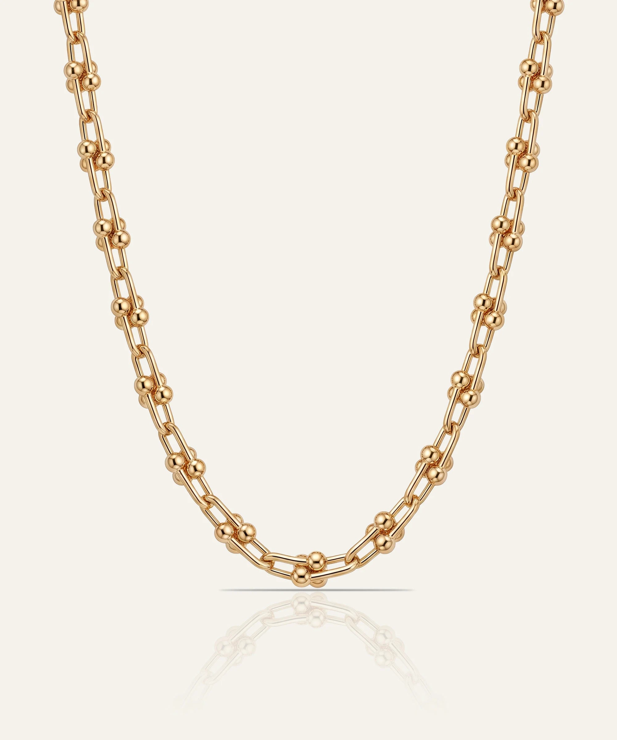 Oroventi Horseshoe Paperclip Chain