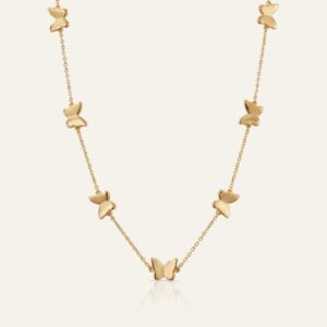 Oroventi Butterfly Link Station Necklace