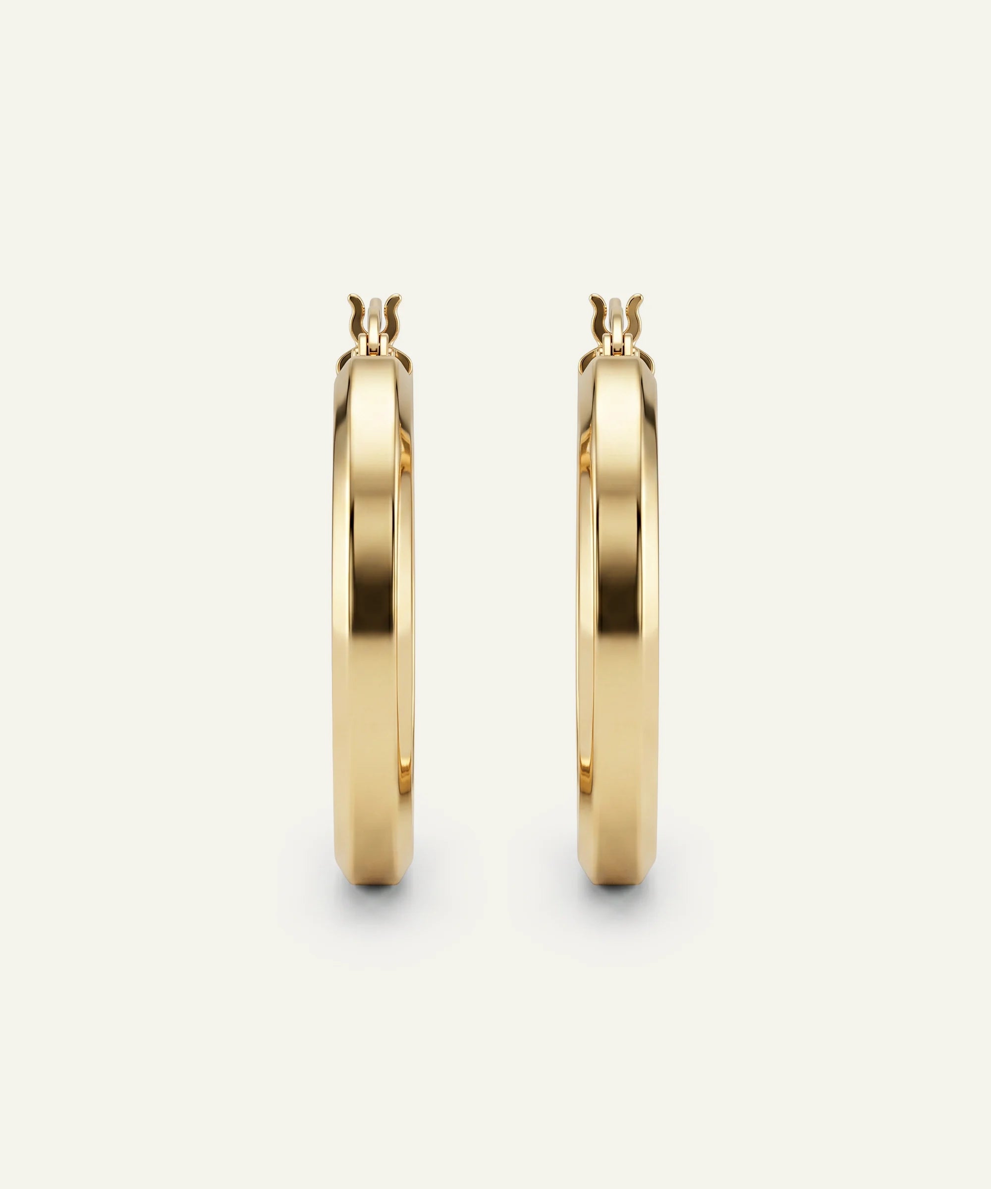 Oroventi Square Tube Hoop Earrings