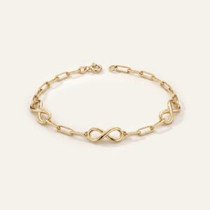 Oroventi Paperclip Infinity Bracelet