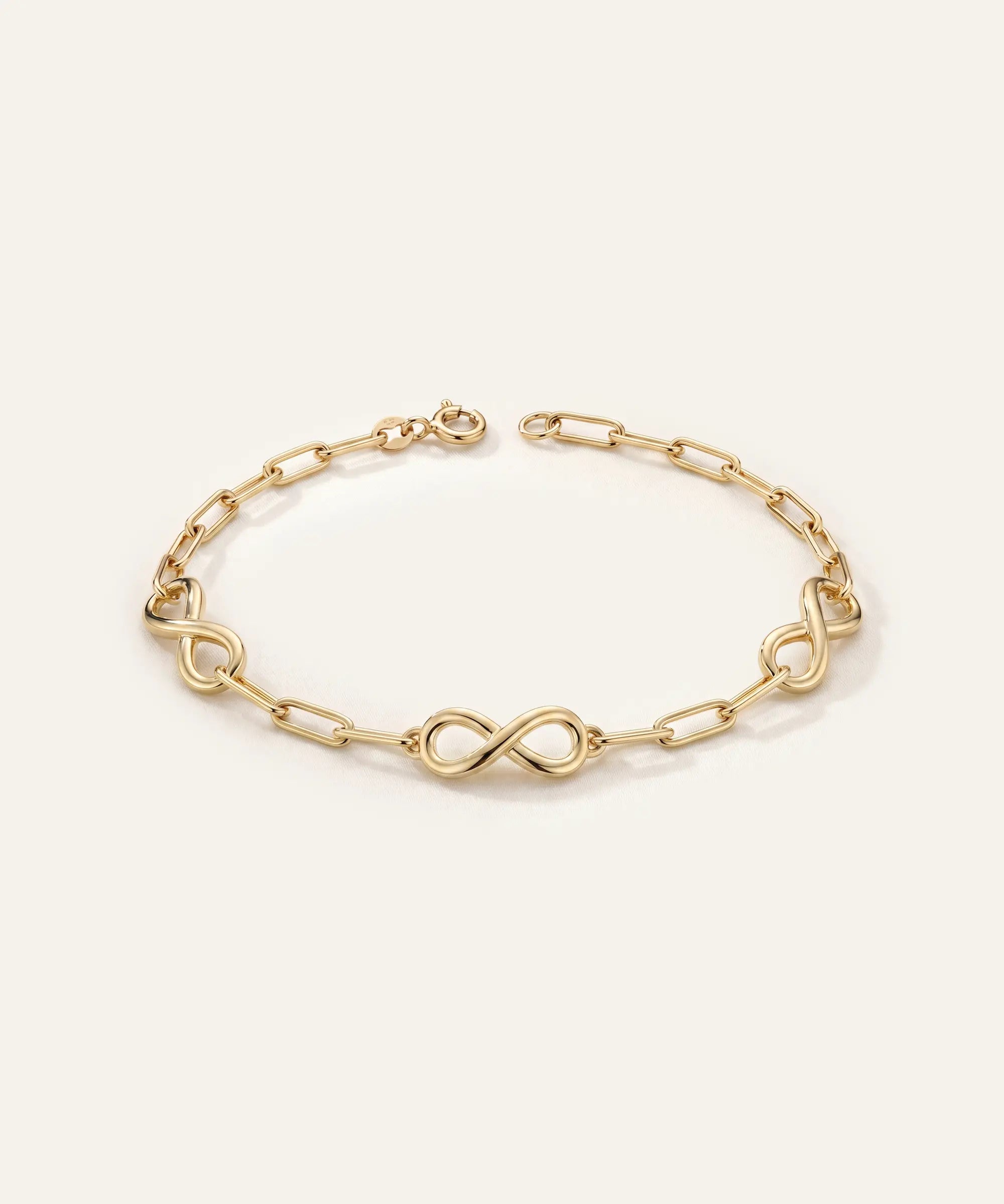 Oroventi Paperclip Infinity Bracelet