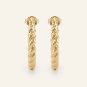 Oroventi Twisted Hoop Earrings