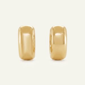 Oroventi Rounded Huggie Hoops