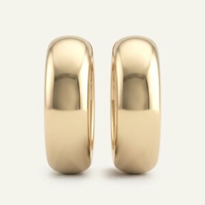 Oroventi Wide Rounded Hoops