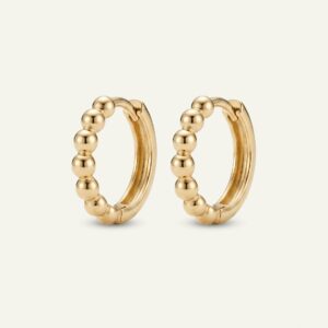 Oroventi Beaded Hoops