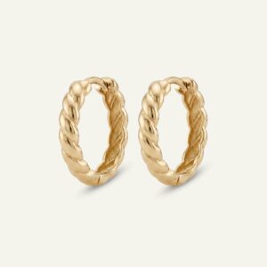 Oroventi Twisted Hoops