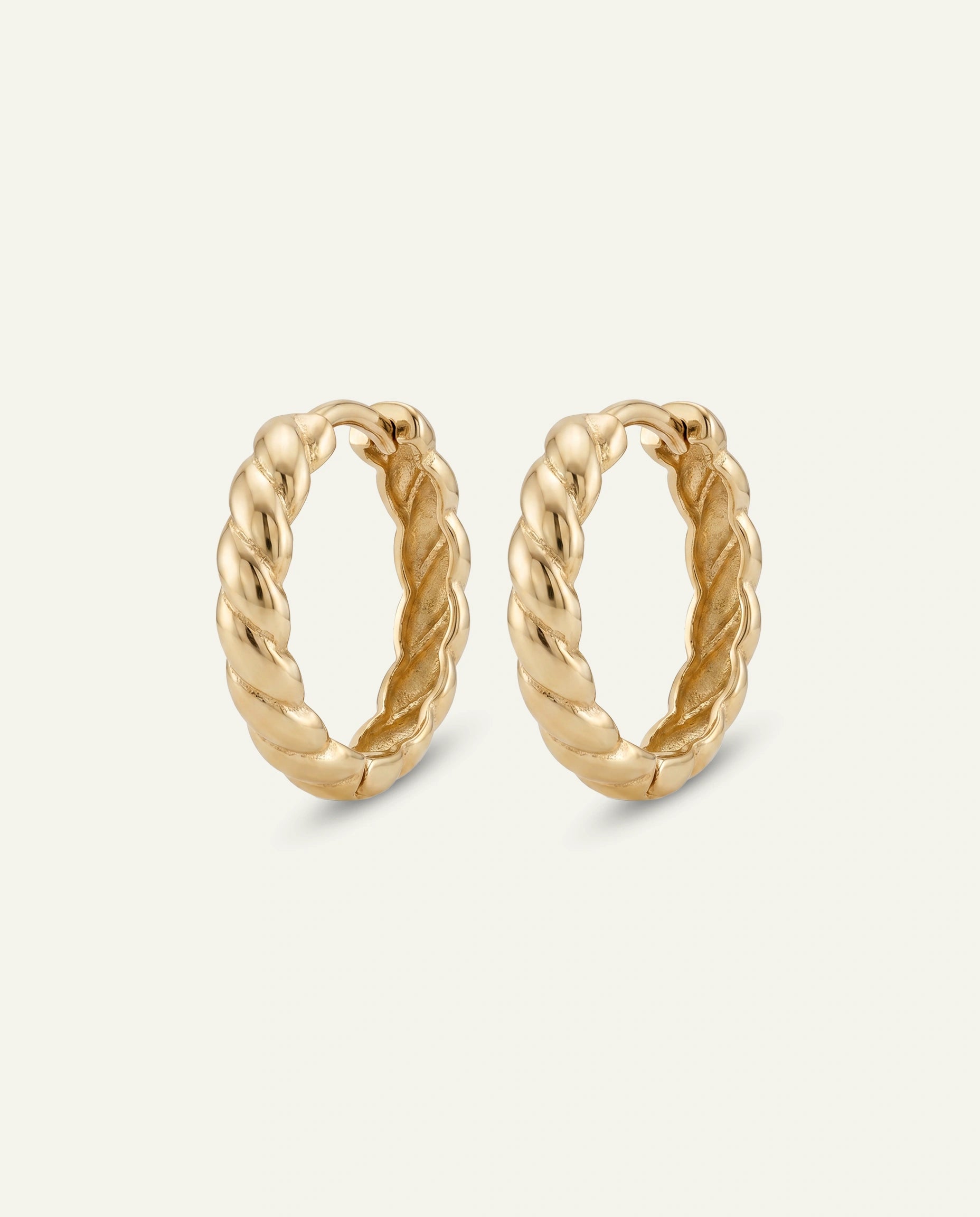 Oroventi Twisted Hoops